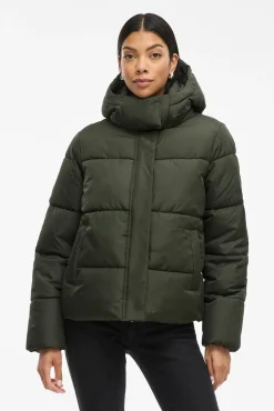 Abrigo acolchado con capucha