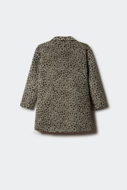 Abrigo animal print niña