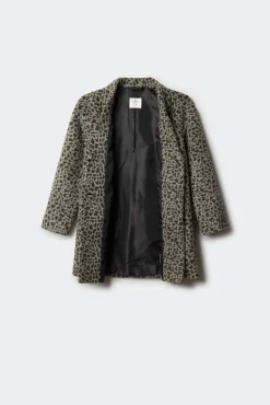 Abrigo animal print niña