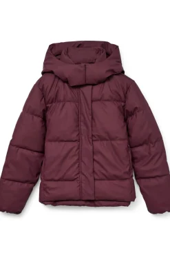 Abrigo corto acolchado encerado