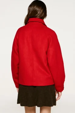 Abrigo corto de lana