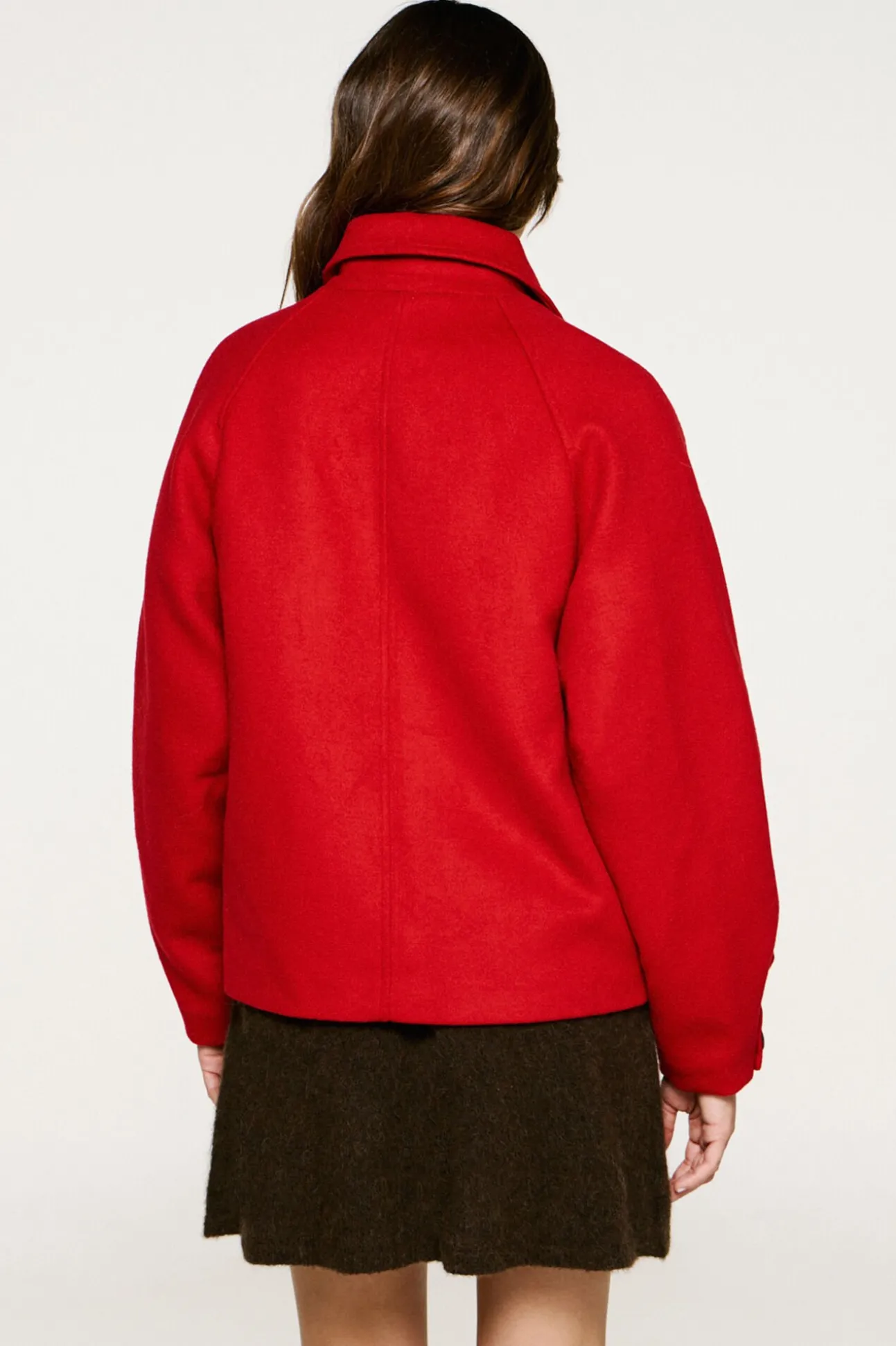 Abrigo corto de lana