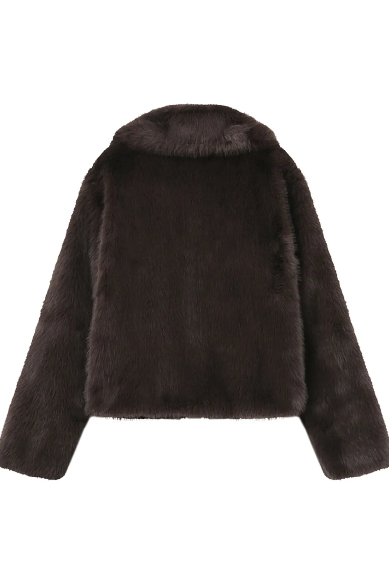 Abrigo corto de pelo sintética