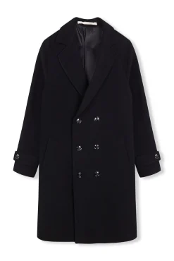 Abrigo cruzado de lana