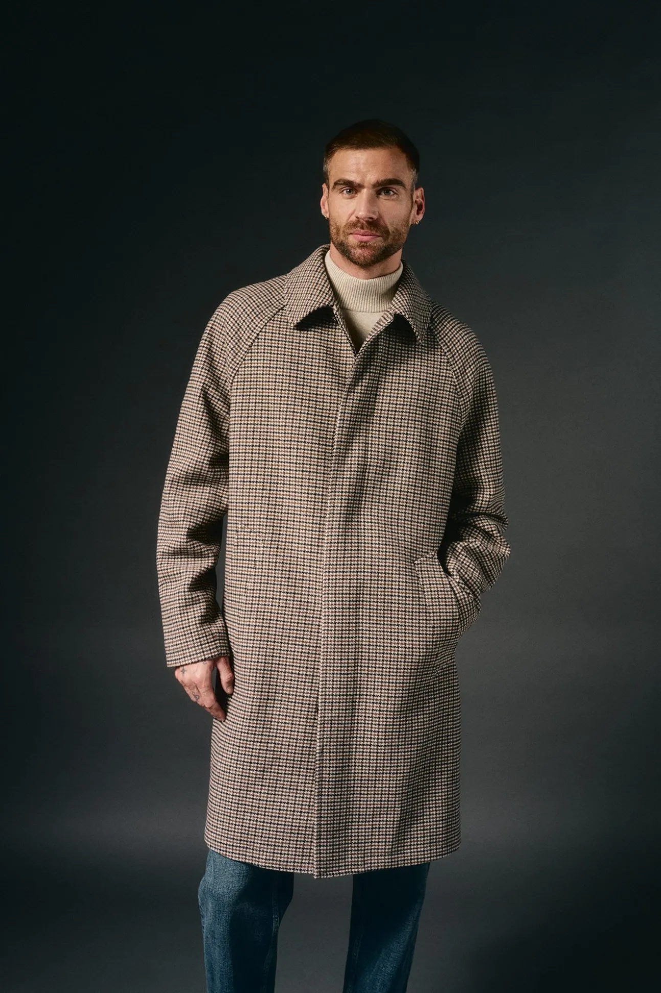 Abrigo cuadro inglesado