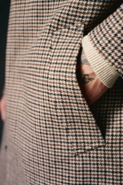 Abrigo cuadro inglesado