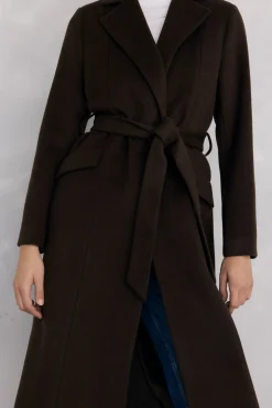 Abrigo cuello efecto pelo