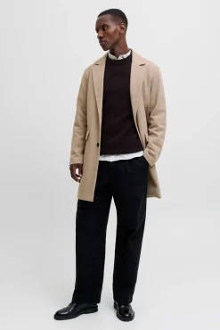 Abrigo cuello italiano