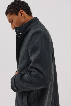 Abrigo cuello tira estructura