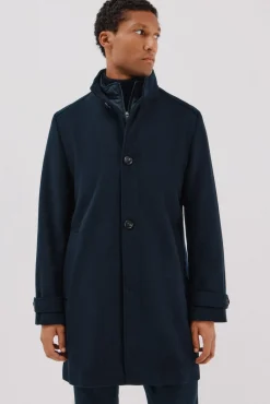 Abrigo cuello tira vistas desmontables