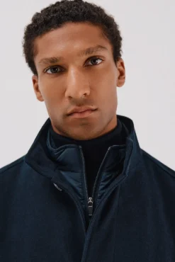 Abrigo cuello tira vistas desmontables