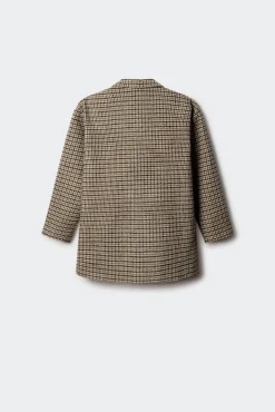 Abrigo de cuadros niña