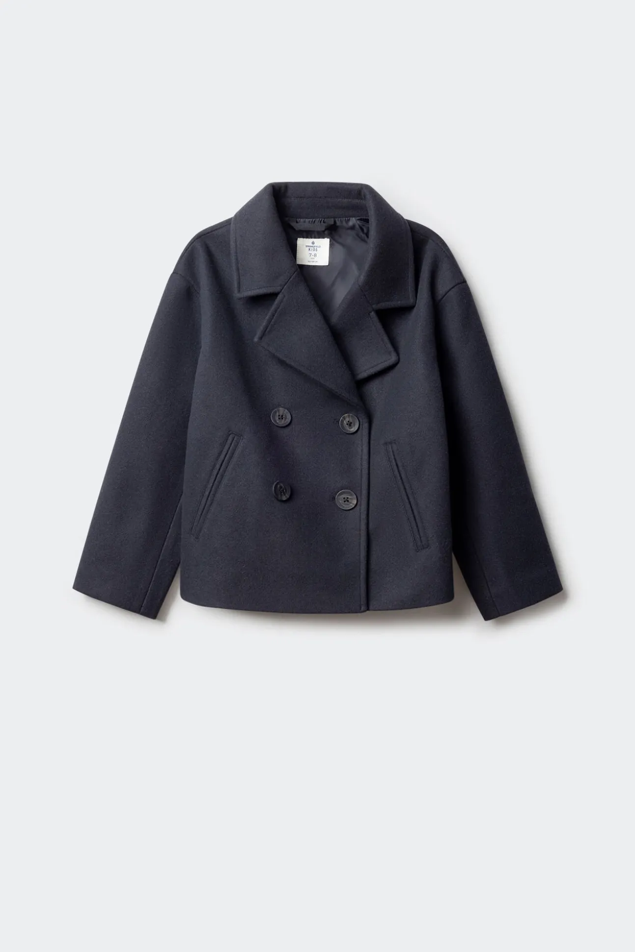 Abrigo de paño corto niña