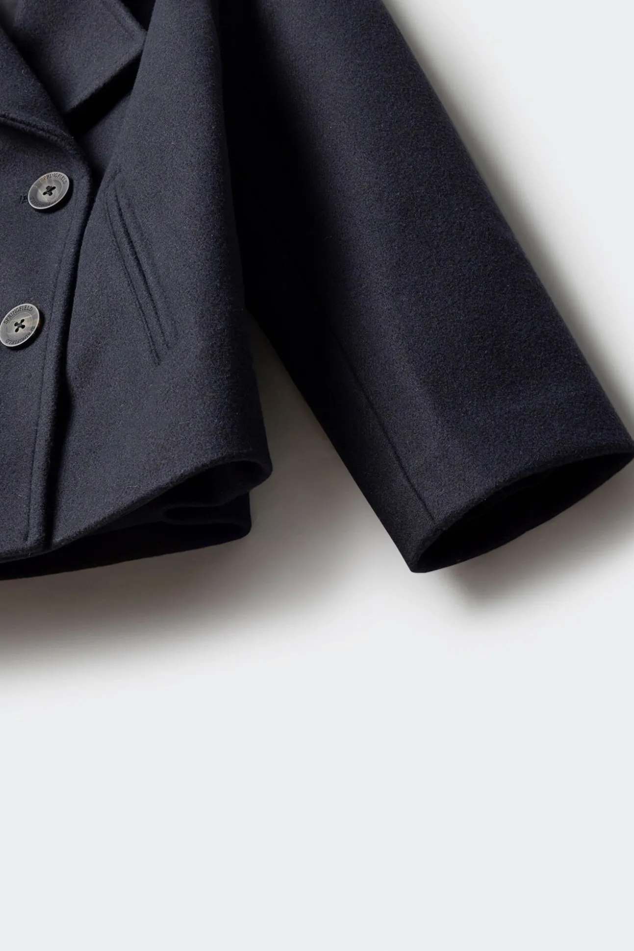 Abrigo de paño corto niña