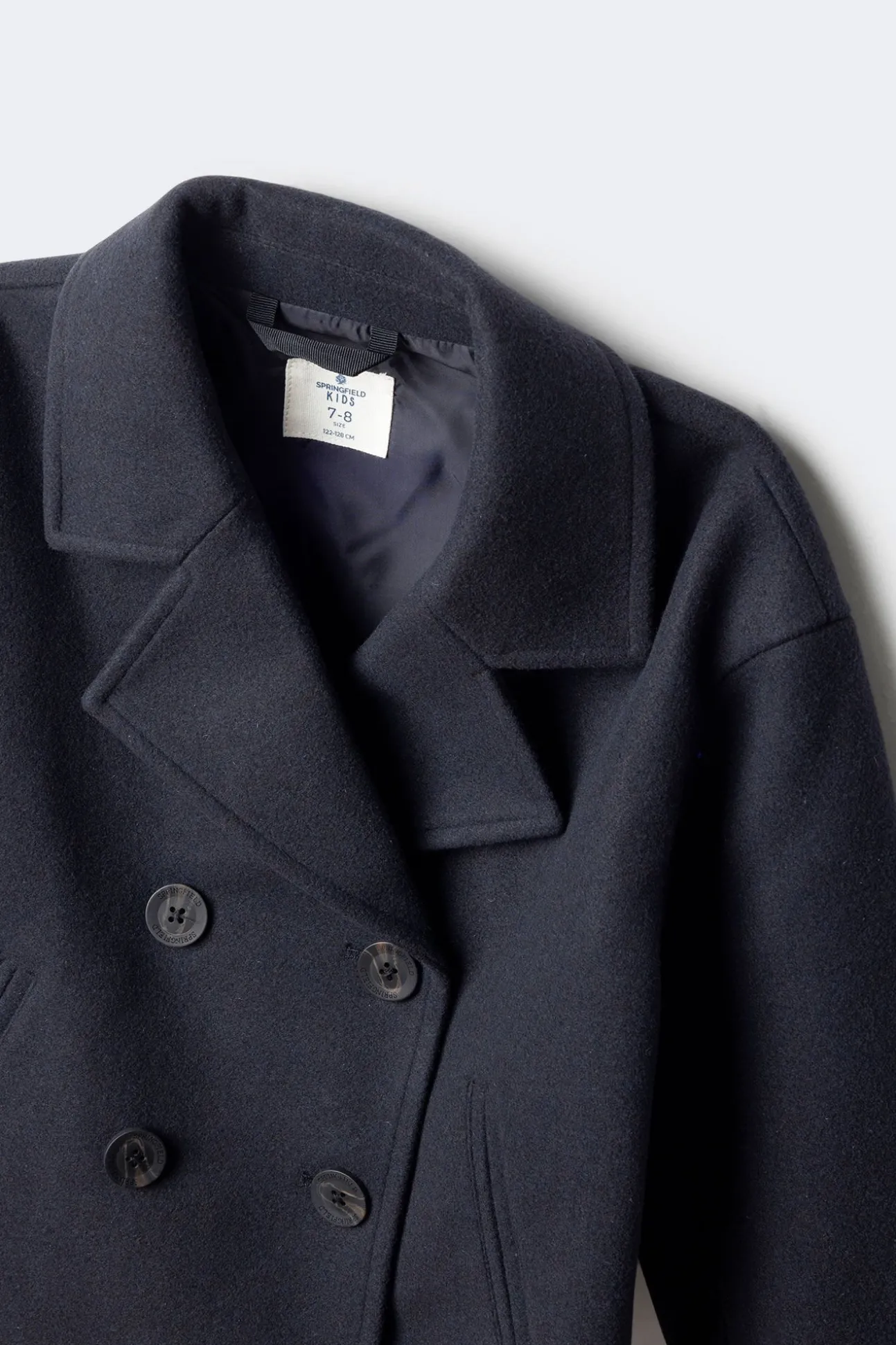 Abrigo de paño corto niña