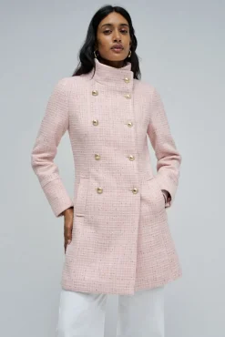 Abrigo de paño grace en tweed