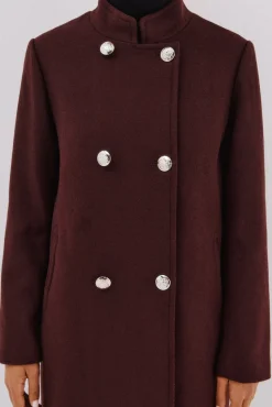 Abrigo doble cruce botón dorado