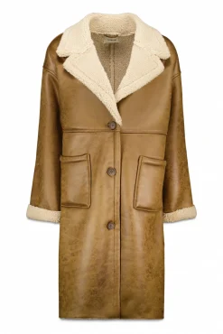 Abrigo efecto doble faz largo