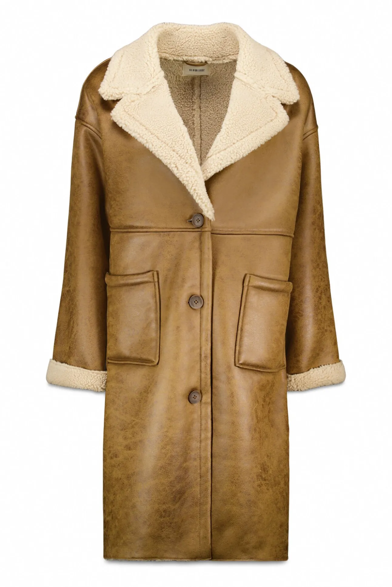 Abrigo efecto doble faz largo