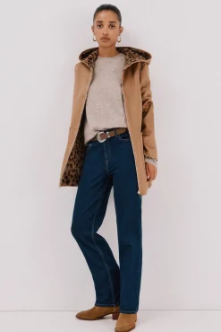 Abrigo efecto doble faz reversible