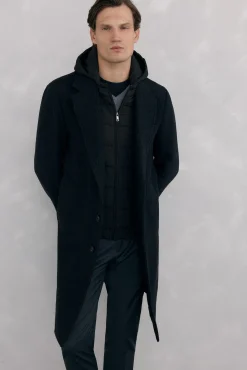 Abrigo espiga gris vistas desmontables