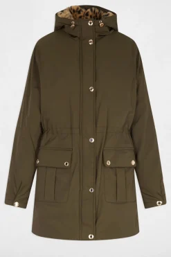 Abrigo larga de pelo sintético