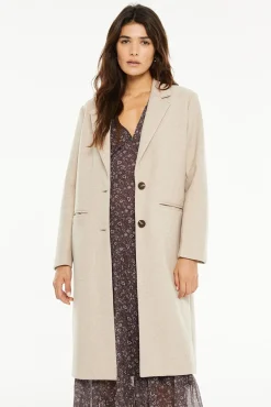 Abrigo largo bolsillos