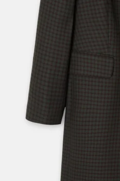 Abrigo largo clasico cuadros