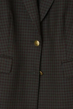 Abrigo largo clasico cuadros