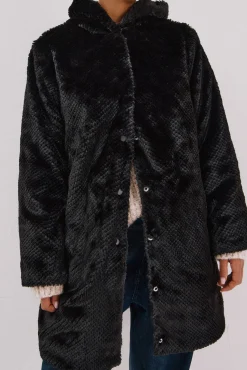 Abrigo largo reversible efecto pelo