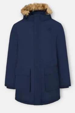 Abrigo largo tecnico capucha