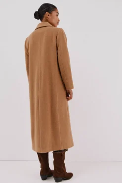 Abrigo largo tejido italiano