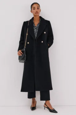 Abrigo largo tejido italiano