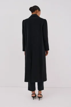 Abrigo largo tejido italiano