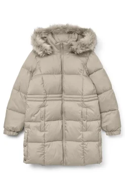 Abrigo midi acolchado