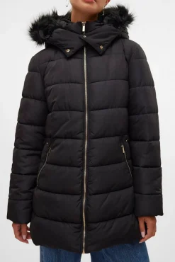 Abrigo midi acolchado