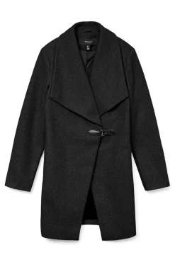 Abrigo midi de paño