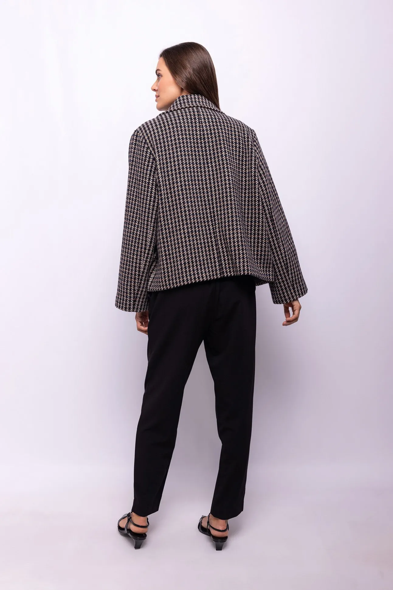 Abrigo tweed cuadros