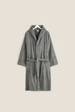 Albornoz rizo algodón capucha unisex