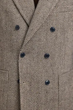 Americana cruzada de lana