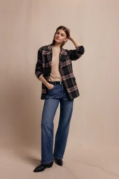 Americana cuadros con tachas