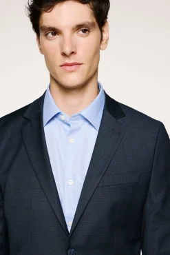 Americana de cuadros Slim Fit.