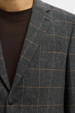 Americana de lana cuadros