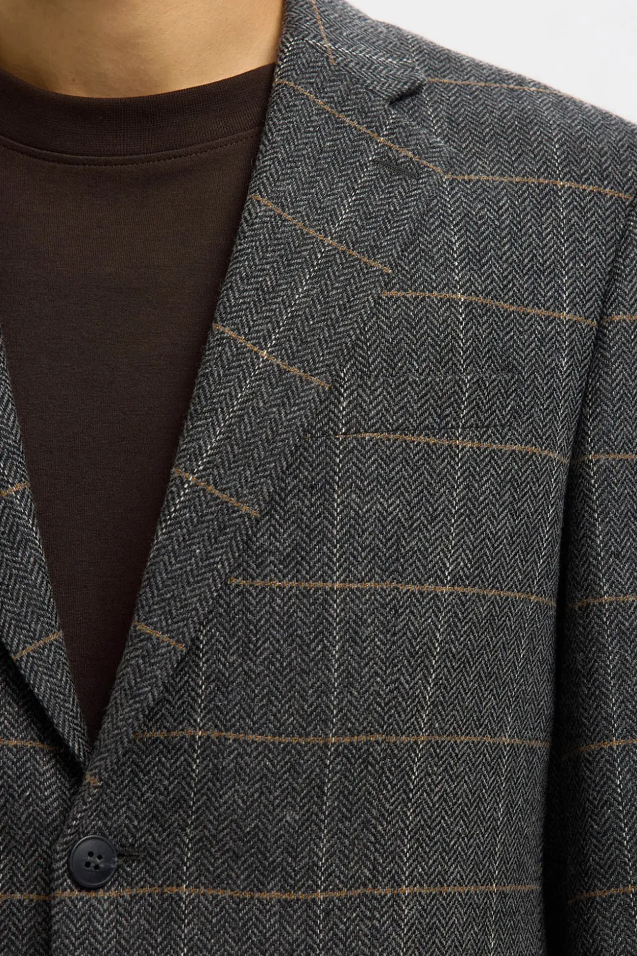 Americana de lana cuadros