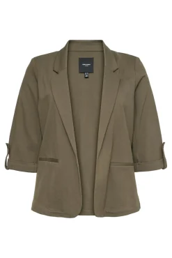 Americana de mujer abierta con solapa talla grande