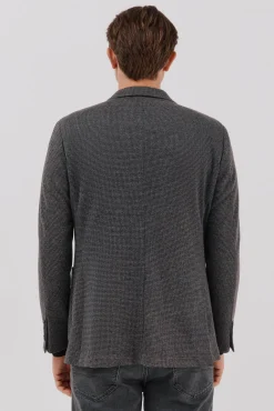 Americana de punto pata de gallo