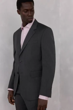 Americana estructura gris bi-stretch slim fit