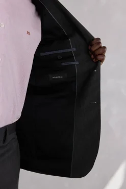 Americana estructura gris bi-stretch slim fit