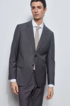 Americana gris bi-stretch slim