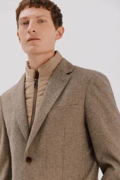 Americana lana con vistas desmontables